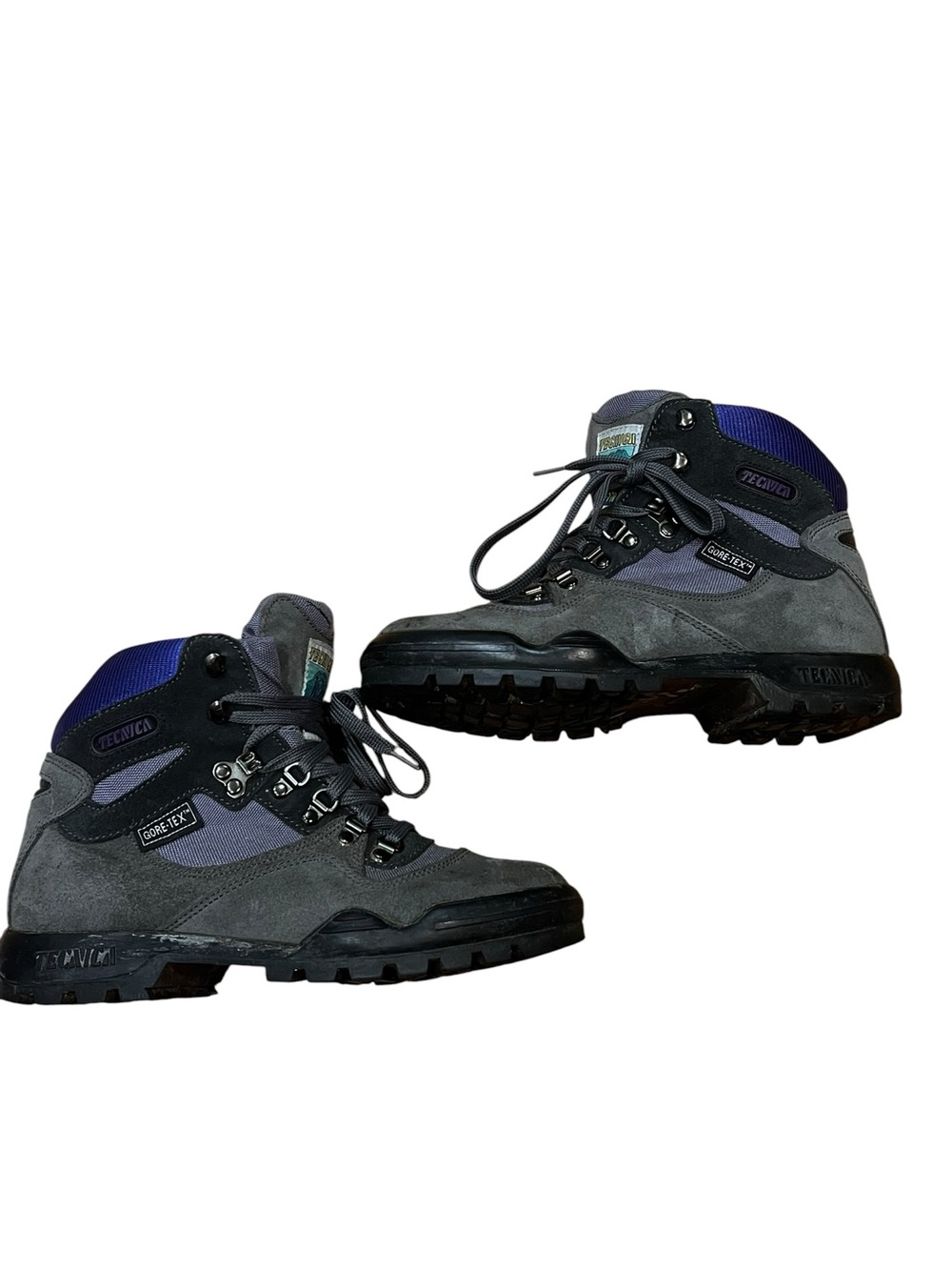 Tecnica women’s  Gray and Blue Gore-Tex Hiking Boots - Rugged Trail Footwear